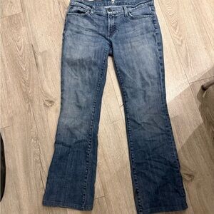 7 for all Mankind Blue Bootcut Women's Jeans